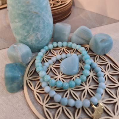 bracelet amazonite Bracelet en Howlite adapté à apaiser l'esprit pour retrouver la clarté