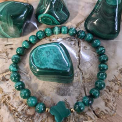 bracelet malachite Bracelet en Howlite adapté à apaiser l'esprit pour retrouver la clarté