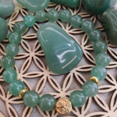 bracelet pierre aventurine verte Bracelet en Howlite adapté à apaiser l'esprit pour retrouver la clarté