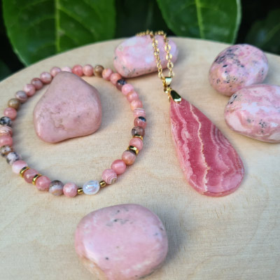 bracelet-et-pendentif-4b Rayonner et retrouver la paix intérieure avec le Duo Rhodochrosite