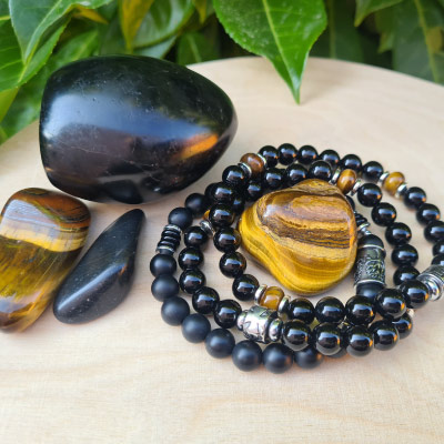 bracelet-onyx-oeil-de-tigre-2 S'ancrer avec force avec le bracelet Miss Onyx