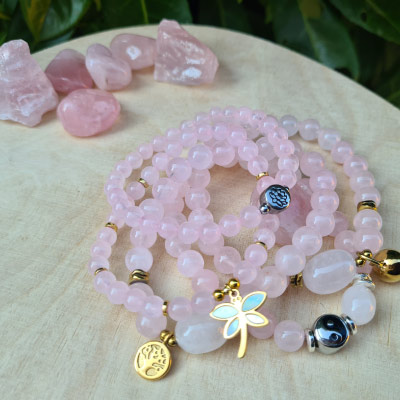 bracelet-pierre-naturelle-quartz-rose-2 Retrouvez l'estime de soi avec le bracelet Miss Quartz